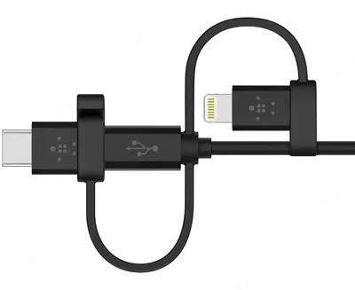 Универсальный кабель Belkin USB-A TO MICRO USB/LTG/USB-C, 4, CHRG/SYNC CABLE, 1.2 м (F8J050bt04-BLK)
