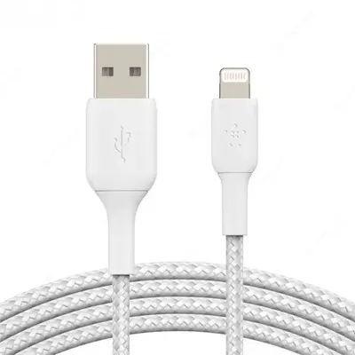 Kabel Belkin BRAIDED A-LTG white, 1 m (CAA002BT1MWH) Kabel Belkin BRAIDED A-LTG white, 1 m (CAA002BT1MWH)