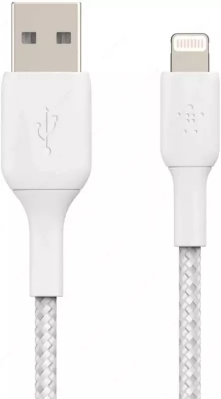 Kabel Belkin BRAIDED A-LTG white, 1 m (CAA002BT1MWH)