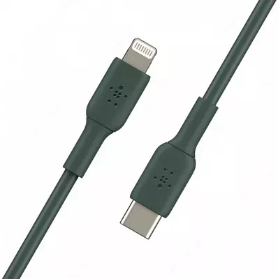 Кабель Belkin BRAIDED Lightning - USB-С, PVC, midnight green, 1 м (CAA003BT1MMG)