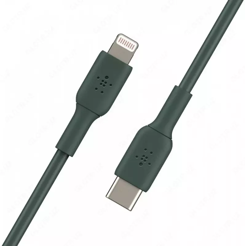 Кабель Belkin BRAIDED Lightning - USB-С, PVC, midnight green, 1 м (CAA003BT1MMG)