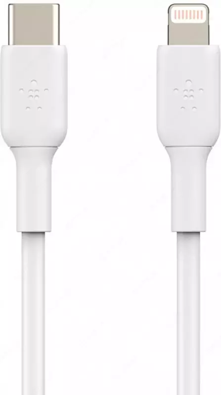 Кабель Belkin BRAIDED Lightning - USB-С, PVC, white, 1 м (CAA003BT1MWH)