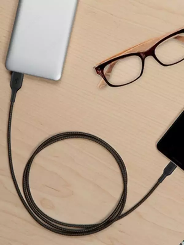 Кабель Belkin BRAIDED C-A 1M, BLK, 1 м (CAB002BT1MBK)