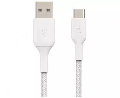 Кабель Belkin BRAIDED C-A 1M, WHT, 1 м (CAB002BT1MWH)