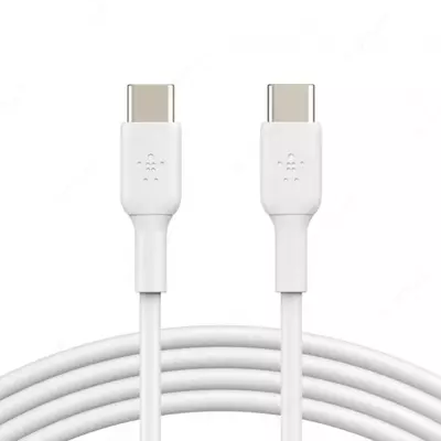 Kabel Belkin PVC C-C 2.0 1M, WHT, 1m (CAB003BT1MWH)
