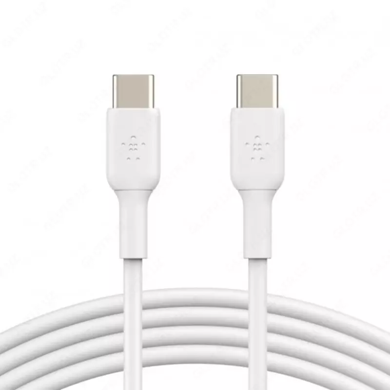 Кабель Belkin PVC C-C 2.0 1M, WHT, 1 м (CAB003BT1MWH)