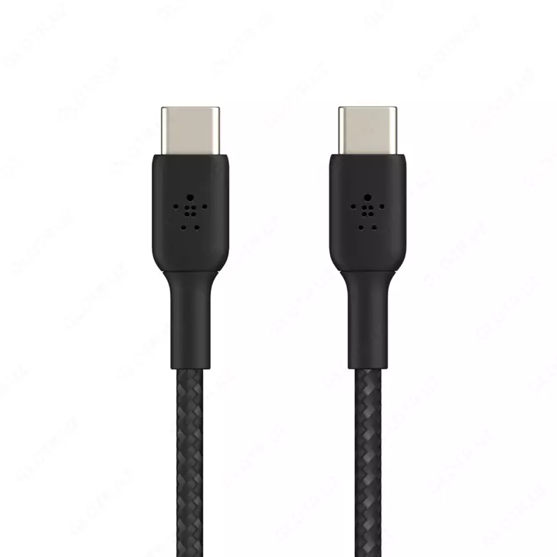 Кабель Belkin BRAIDED C-C 2.0 1M, BLK, 1 м (CAB004BT1MBK)