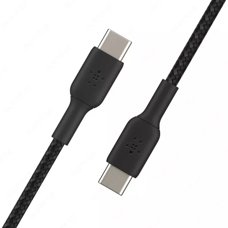 Кабель Belkin BRAIDED C-C 2.0 1M, BLK, 1 м (CAB004BT1MBK)