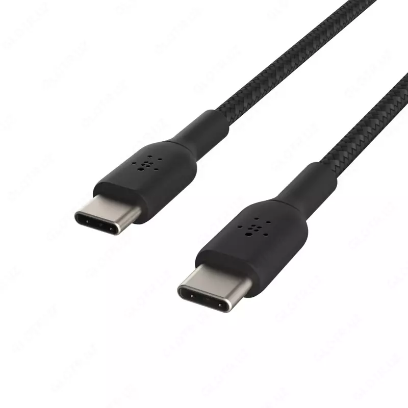 Кабель Belkin BRAIDED C-C 2.0 1M, BLK, 1 м (CAB004BT1MBK)