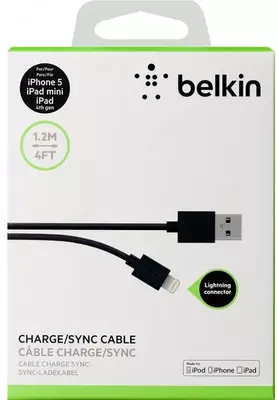 Kabel Belkin USB 2.0 Lightning USB-A, qora, 1,2 m (F8J023bt04-BLK)