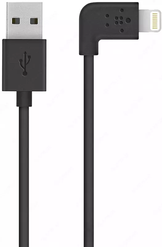 Belkin USB 2.0 Lightning zaryadlash/sinxronlash kabeli, qora, 1,2 m (F8J147bt04-BLK)
