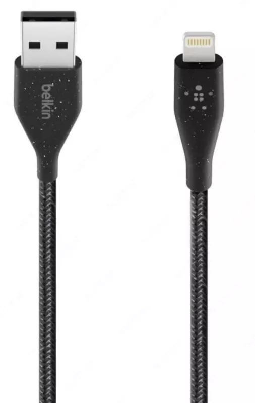 Кабель Belkin DuraTek Plus Lightning на USB-A, black, 1.2 м (F8J236bt04-BLK)