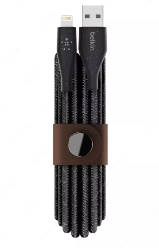Кабель Belkin DuraTek Plus Lightning на USB-A, black, 1.2 м (F8J236bt04-BLK)