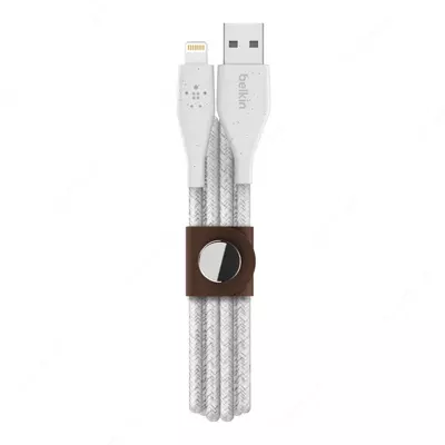 Кабель Belkin DuraTek Plus Lightning на USB-A, white, 1.2 м (F8J236bt04-WHT)