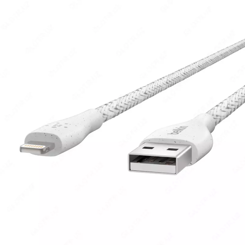 Кабель Belkin DuraTek Plus Lightning на USB-A, white, 1.2 м (F8J236bt04-WHT)