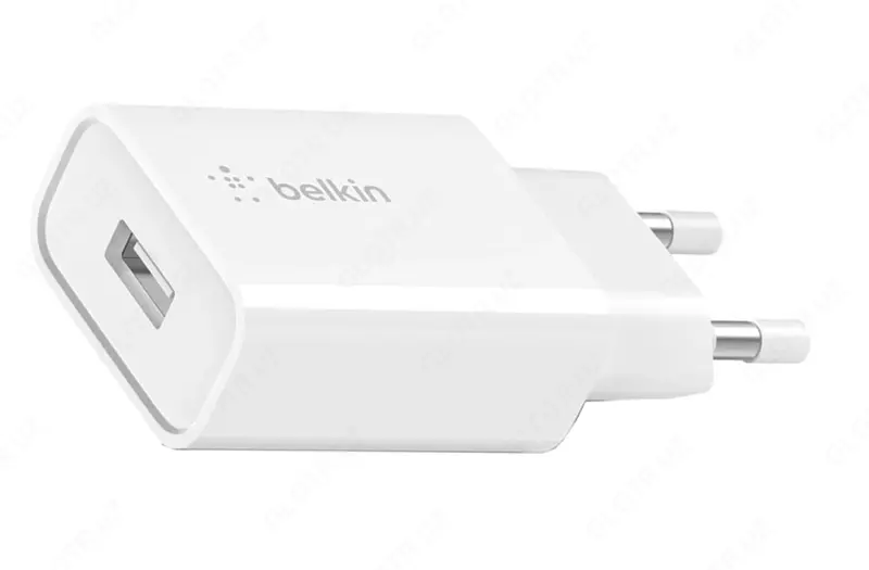 Belkin Yagona USB-A devorga zaryadlovchi, 18 Vt QC3, WHT (WCA001VFWH)