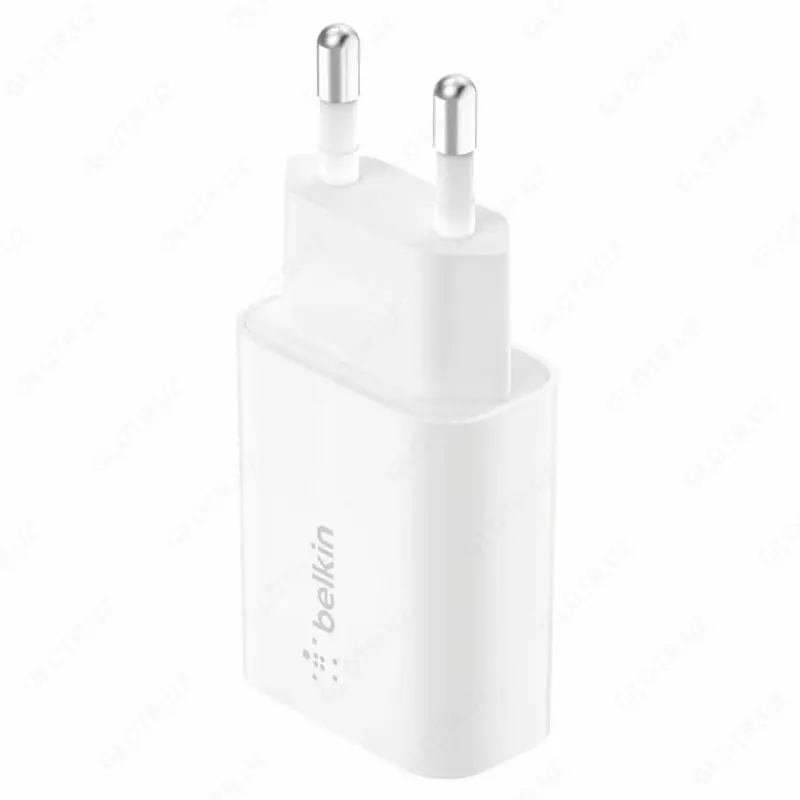 Belkin Yagona USB-A devorga zaryadlovchi, 18 Vt QC3, WHT (WCA001VFWH)