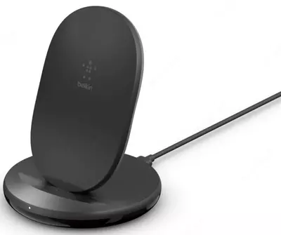 Беспроводное зарядное устройство BELKIN Stand Wireless Charging Qi, 15W, black (WIB002VFBK)