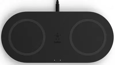 Simsiz zaryadlovchi BELKIN Dual Pad Simsiz zaryadlovchi Qi, 2x 10W, qora (WIZ002VFBK) Simsiz zaryadlovchi BELKIN Dual Pad Simsiz zaryadlovchi Qi, 2x 10W, qora (WIZ002VFBK)
