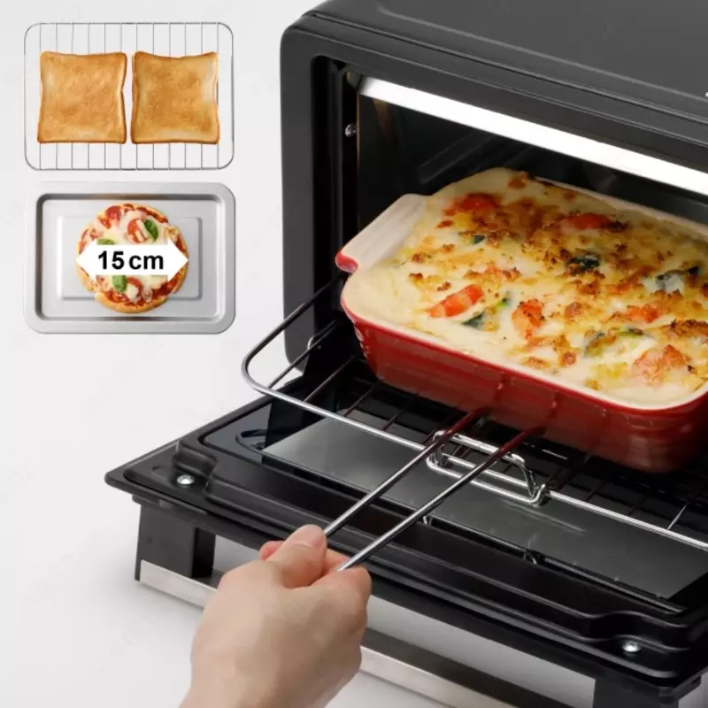 Электрическая печь-тостер Panasonic NT-H900KTQ, черная