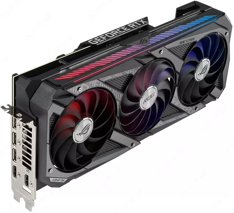  Видеокарта ASUS ROG Strix GeForce RTX 3080 V2 OC Edition (LHR) (ROG-STRIX-RTX3080-O10G-V2-GAMING) - 