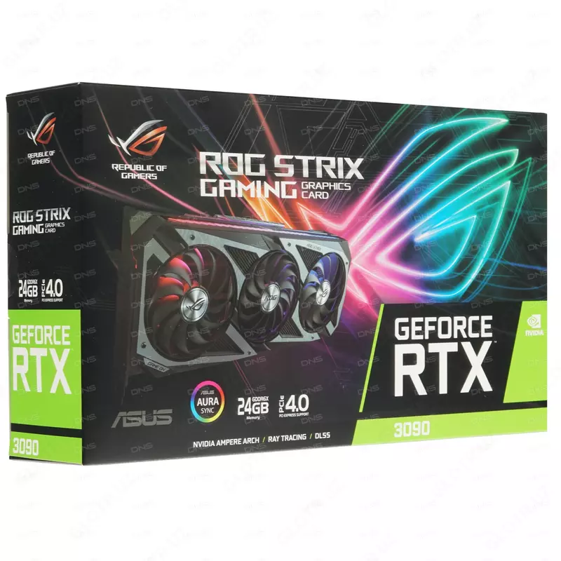  Видеокарта ASUS ROG Strix GeForce RTX 3090 GAMING (ROG-STRIX-RTX3090-24G-GAMING) - 