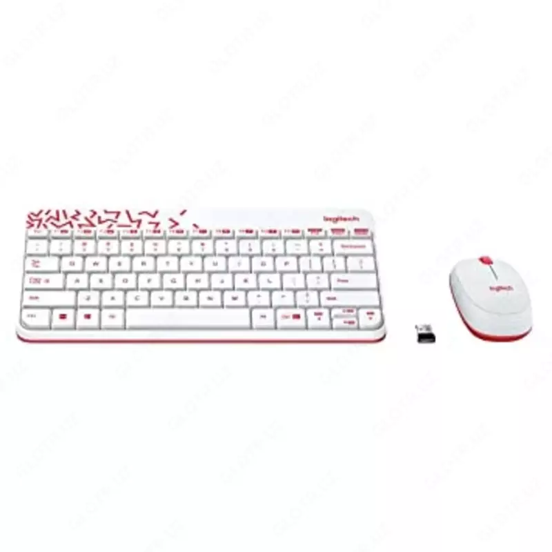 Беспроводной комплект MK240 Nano White VIVID RED