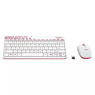 Беспроводной комплект MK240 Nano White VIVID RED