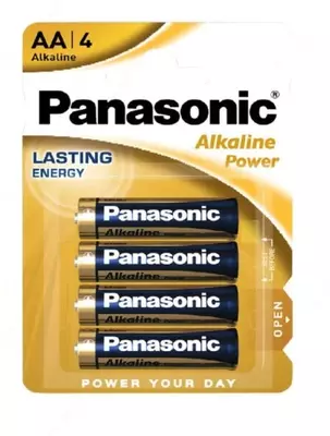 Ishqoriy quvvat ishqoriy batareyalar, o'lchami AAA, kuchlanish 1,5 V. Har bir paketga 2 dona