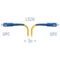 Оптический патчкорд "SNR" SC/UPC SM 3 метра (Арт. SNR-PC-SC/UPC-3m)