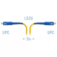 Оптический патчкорд "SNR" SC/UPC SM 5 метров (Арт. SNR-PC-SC/UPC-5m)