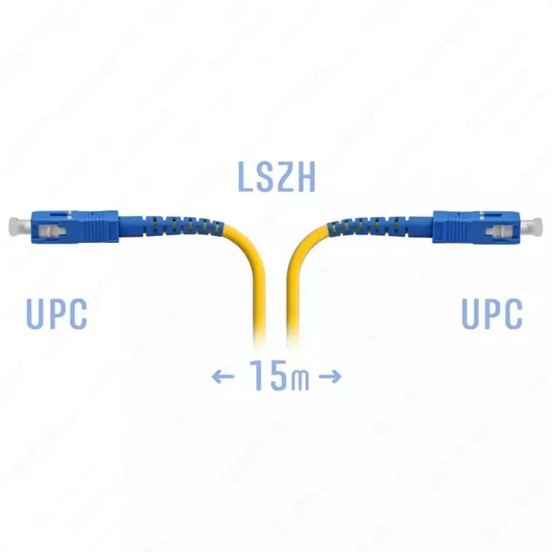 Оптический патчкорд "SNR" SC/UPC SM 15 метров (Арт. SNR-PC-SC/UPC-15m)