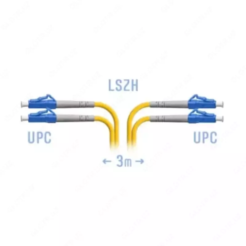 Optik patch-shnuri "SNR" SC/UPC SM Dupleks, 3 metr (Art. № SNR-PC-SC/UPC-DPX-3m)