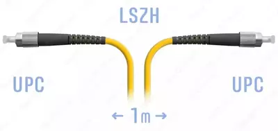 Оптический патчкорд "SNR" FC/UPC SM 1 метр (Арт. SNR-PC-FC/UPC-1m)