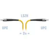 Optik yamoq kabeli "SNR" FC/UPC SM 2 metr (Art. SNR-PC-FC/UPC-2m)