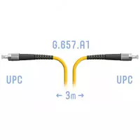 Оптический патчкорд "SNR" FC/UPC SM 3 метра (Арт. SNR-PC-FC/UPC-3m)