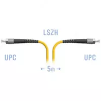 Оптический патчкорд "SNR" FC/UPC SM 5 метров (Арт. SNR-PC-FC/UPC-5m)
