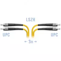 Optik patch-shnuri "SNR" FC/UPC SM Dupleks