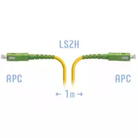 Optik patch-shnuri "SNR" SC/APC SM 1 metr (Art. SNR-PC-SC/APC-1m)