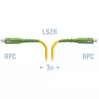 Optik patch-shnuri "SNR" SC/APC SM 3 metr (Art. SNR-PC-SC/APC-3m)