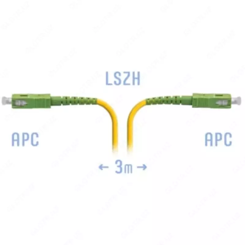 Оптический патчкорд "SNR" SC/APC SM 3 метра (Арт. SNR-PC-SC/APC-3m)