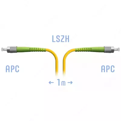 Оптический патчкорд "SNR" FC/АPC SM 1 метр (Арт. SNR-PC-FC/APC-1m)