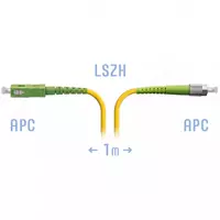 Оптический патчкорд "SNR" FC/APC-SC/APC 1 метр (Арт. SNR-PC-FC/APC-SC/APC-1m)