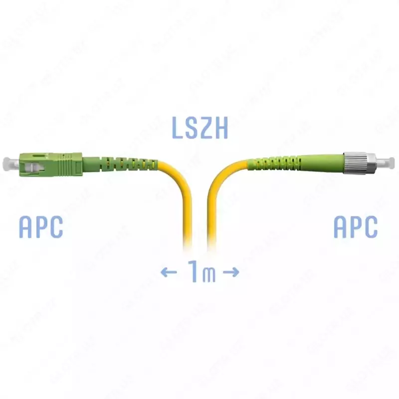 Optik patch-shnuri "SNR" FC/APC-SC/APC 1 metr (Art. SNR-PC-FC/APC-SC/APC-1m)