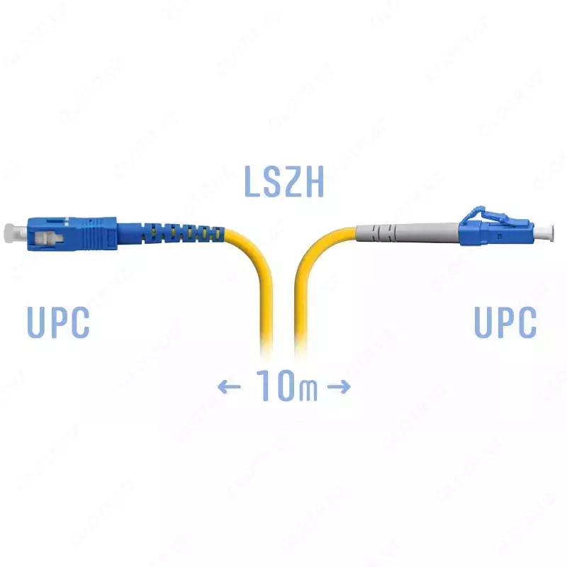 "SNR" optik patch kabeli LC/UPC-SC/UPC SM 10 metr (Art. № SNR-PC-LC/UPC-SC/UPC-10m)