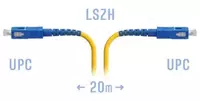 "SNR" optik patch kabeli LC/UPC-SC/UPC SM 20 metr (Art. SNR-PC-LC/UPC-SC/UPC-20m)