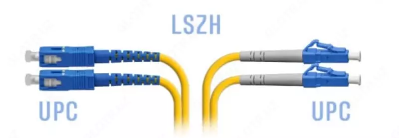 Оптический патчкорд "SNR" LC/UPC-SC/UPC SM Duplex, 3 метра (Арт. SNR-PC-LC/UPC-SC/UPC-DPX-3m)