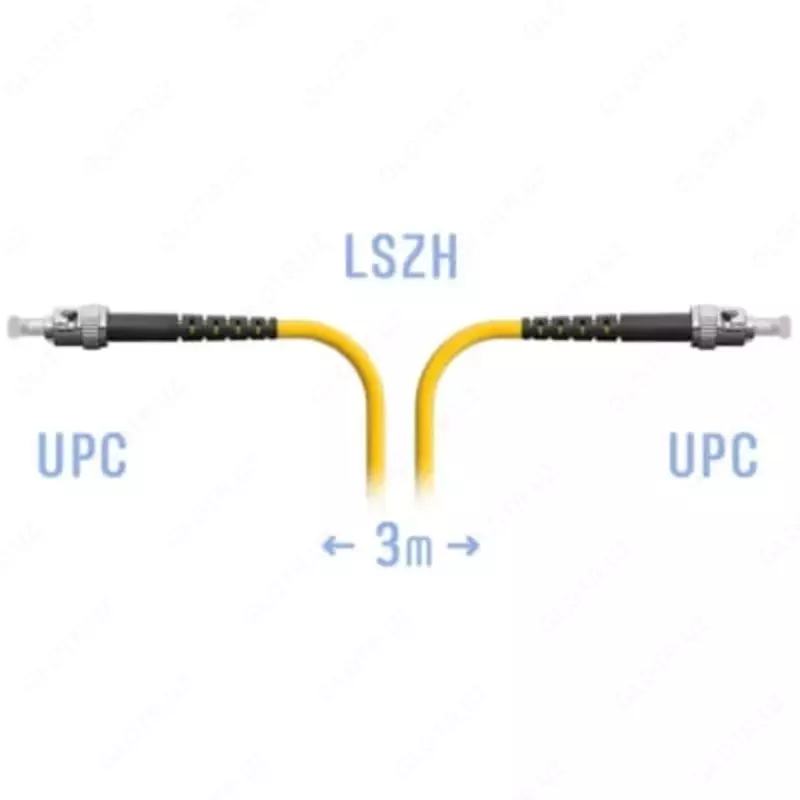 Оптический патчкорд "SNR" ST/UPC, 3 метра (Арт. SNR-PC-ST/UPC-3m)