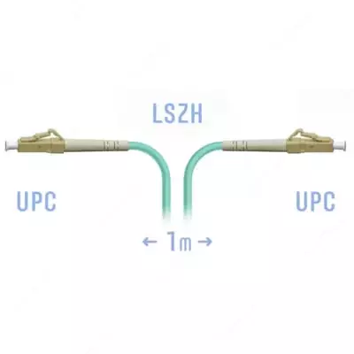 Оптический патчкорд "SNR" LC/UPC, 1 метр (Арт. SNR-PC-LC/UPC-MM-1m)