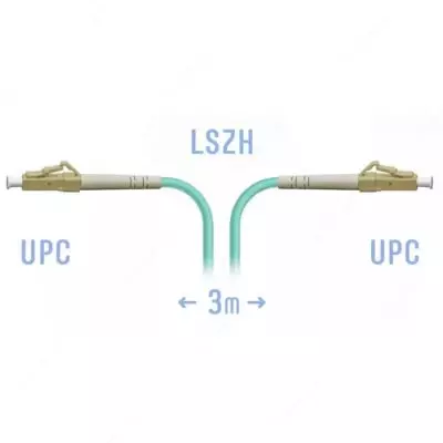 Оптический патчкорд "SNR" LC/UPC, 3 метра (Арт. SNR-PC-LC/UPC-MM-3m)